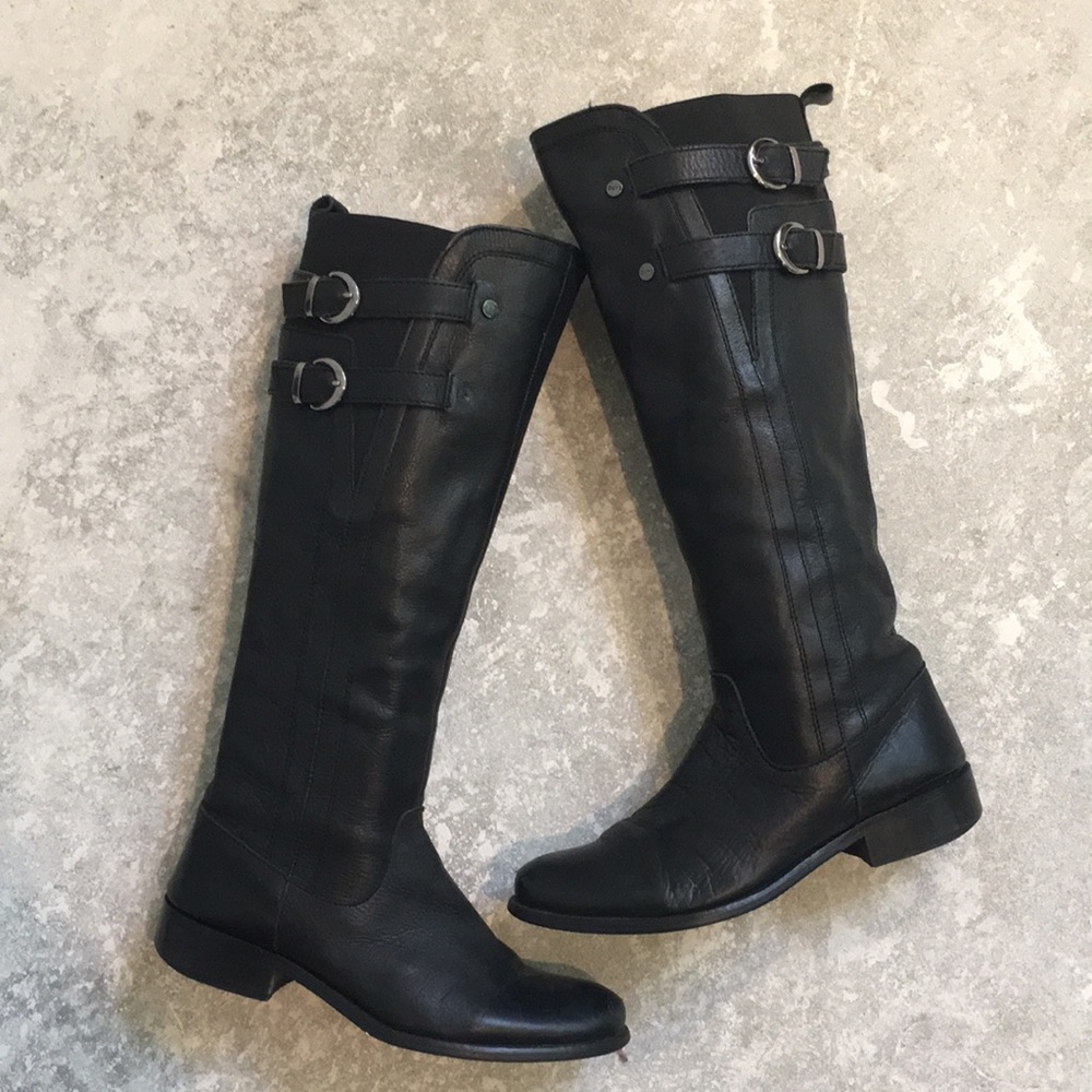 Dune leather boots